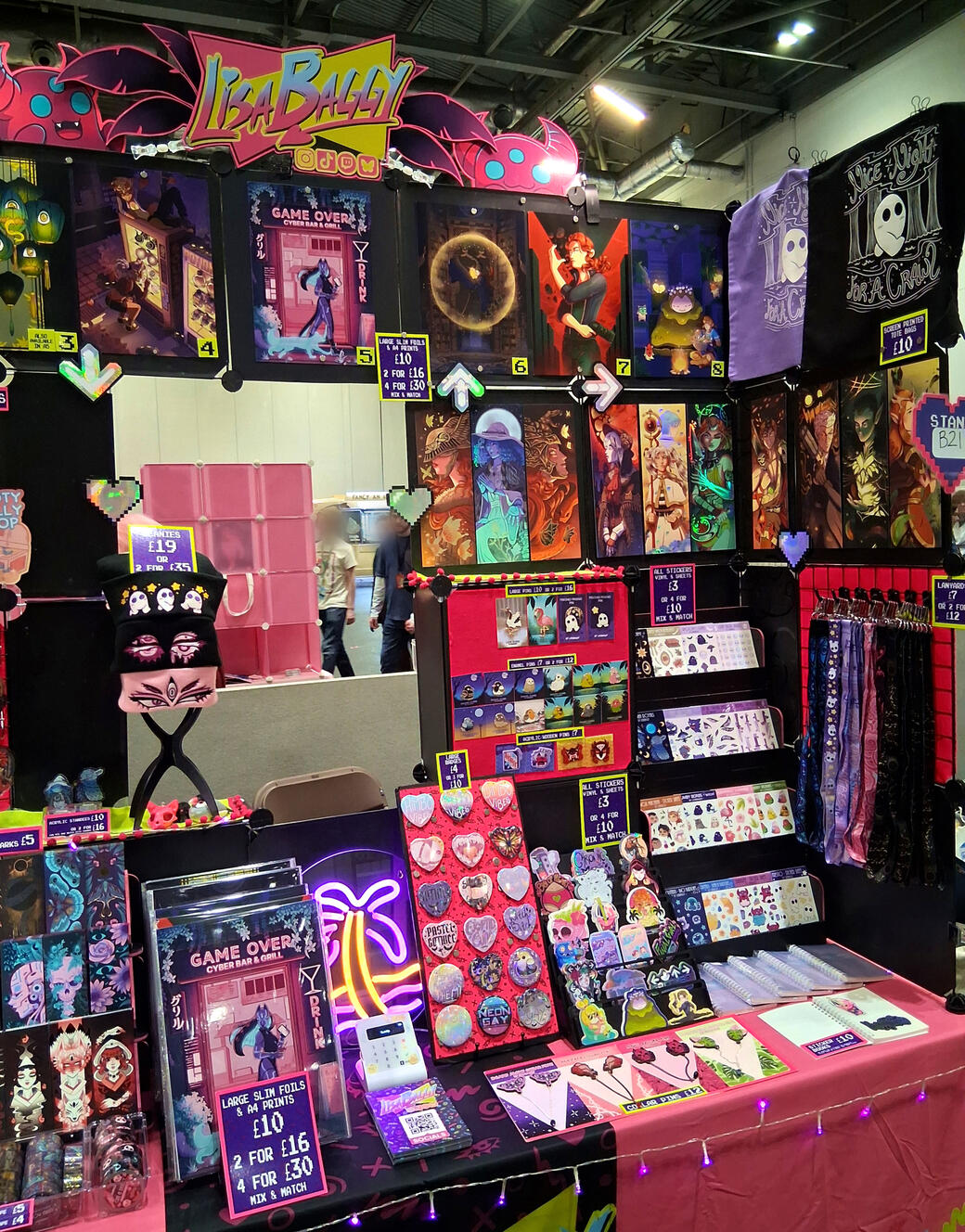 Foil prints, Stickers &amp; Pins